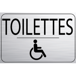 Logo Porte 150 x 100 mm Toilettes HandicapÃ© (PMR)