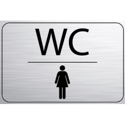 Logo Porte 150 x 100 mm WC Femme