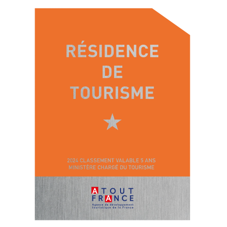 Plaque de Classement Résidence de Tourisme Étoile | Plaques de Classement