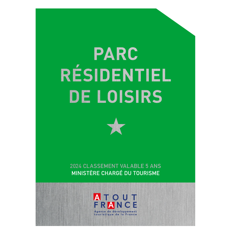 Plaque de Classement Parc Résidentiel de Loisirs PRL Étoile | Plaques de Classement